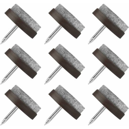 Tuolin liukukiskot nauloilla, 100 kpl huonekaluliukukiskot naulat, 22 mm pyöreät liukukiskot tuolin puskuri, huonekaluliukukiskot huonekalujen tuolien