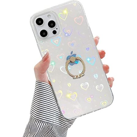 Kompatibel med iPhone 12 Pro Max Skal, Genomskinlig Bling Bling