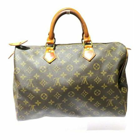 Louis Vuitton Vintage, Pre-owned Speedy 35 Monogram Handbag Bruin, Dames, Maat:ONE Size