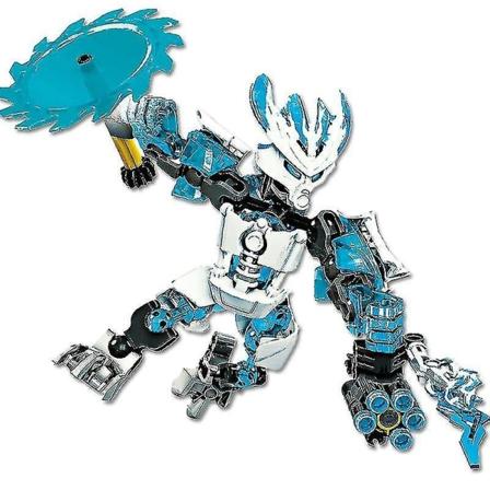 Bionicle Protector Of Ice Actionfigurer Byggklossar Leksaker Set för barn Pojke Presentkompatibel 70782 - Perfet
