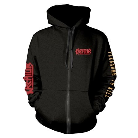 Kreator Unisex Adult Pleasure To Kill Full Zip Hoodie S Svart