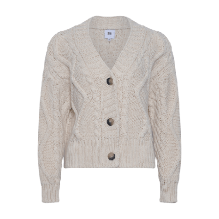 Tiffany Carla, Cardigan Knit - Off White Tröjor Dam Vit S/M