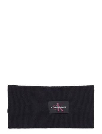 Monologo Rubber Headband Accessories Headwear Headbands Svart Calvin Klein*Betinget Tilbud