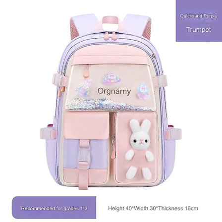 Lila Liten Skolväska, Söt Flickskolväska med Kvicksand, Barnryggsäck med Stor Kapacitet för Grundskoleelever{hh}