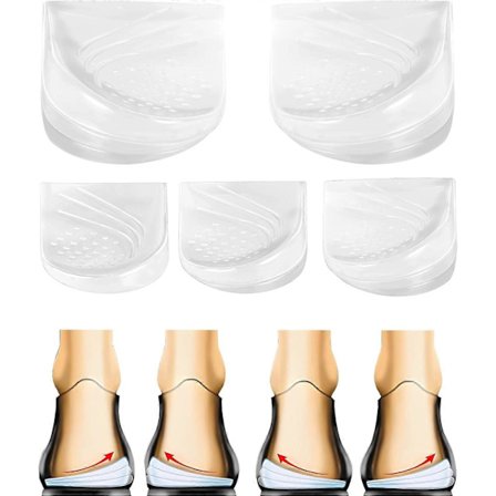 2/3 Lager Justerbart Ortopediskt Hällyft för Supination & Överpronation Korrigering Mediala & Laterala Hälkilinsatser för Knäsmärta, Kobenta Ben