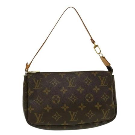 Louis Vuitton Vintage, Pre-owned Pochette Accessoires Monogram Bag Bruin, Dames, Maat:ONE Size,leather