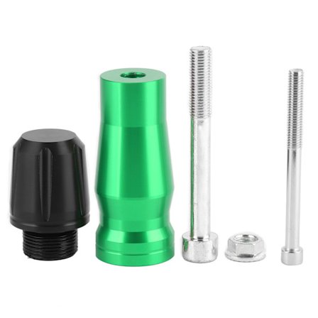 Motorcykel Crash Pad Protector Udstødningsramme Slider 10 mm Passer til KAWASAKI z250 z300 z750 z800 Grøn