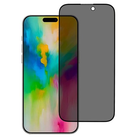 SKALO iPhone 16 Pro Privacy Hærdet Glas Skærmbeskyttelse - Sort