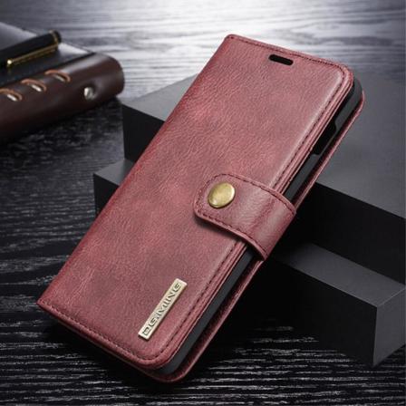Samsung Galaxy S10 Plus - Dg.ming 2in1 Magnet Fodral - Röd Red Röd