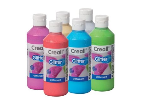 CREALL Glitterfärg Creall 6x250ml - Lyreco - Skola och förskola - Målarfärg och tillbehör - Specialfärg
