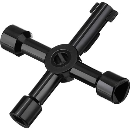 4-suuntainen avain, 4-in-1-patteriavain, monitoiminen sinkkiseosradiaattori