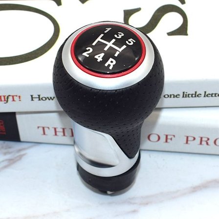 12mm 5 / 6 Växlad Växelspaksknopp Spak För Audi A4 B6 B7 B8 A6 S4 8K A5 8T Q5 8R S Line Ibiza 6J Seat Leon Mk1 Passat Golf-5 Växlad-Röd A