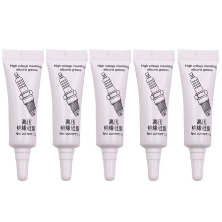 5 stk. bil tændrør isolerende fedt højspændings elektrisk isolering lav temperatur korrosionsbestandighed silikonefedt