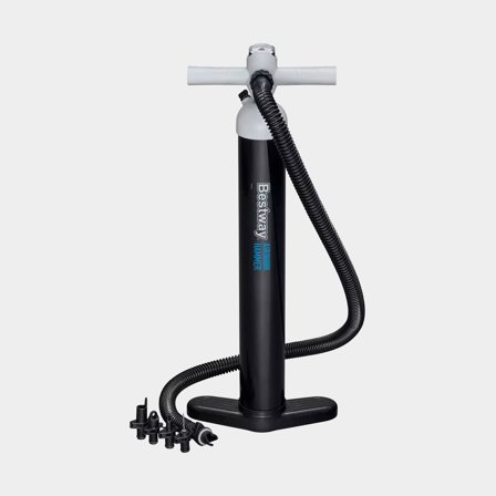 Pompe à main Bestway Air Hammer Sport, 65 cm, + conduit flexible + adaptateurs de valve