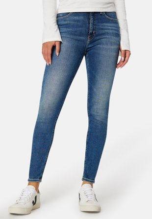 Calvin Klein Jeans High Rise Super Skinny Ankle 1A4 Denim Medium Klær