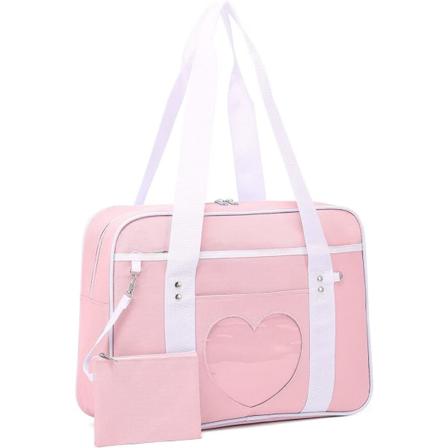 Ita Bag Hjerte Japansk Skoleveske Stor Anime Skulderveske Kawaii Håndveske For Kvinner A916-171 Pink 2