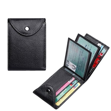 RFID-blokerende multifunktionel kortholder Black