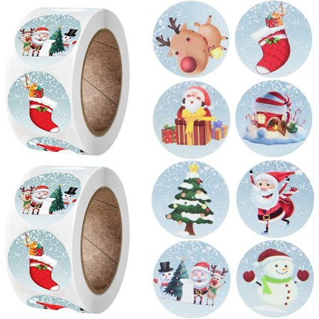 1000 stk. juleklistermærker