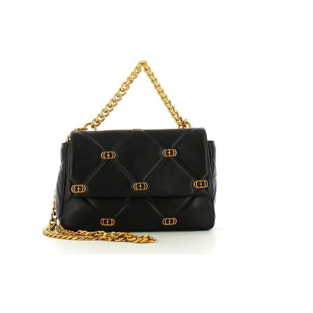 La Carrie, Stich & Ficge Logos handbag Zwart, Dames, Maat:ONE Size