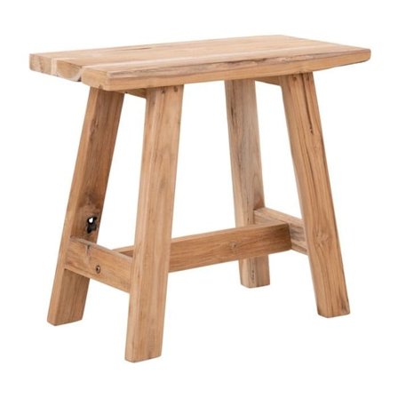 Bänk 50x25x45 cm i brun teak