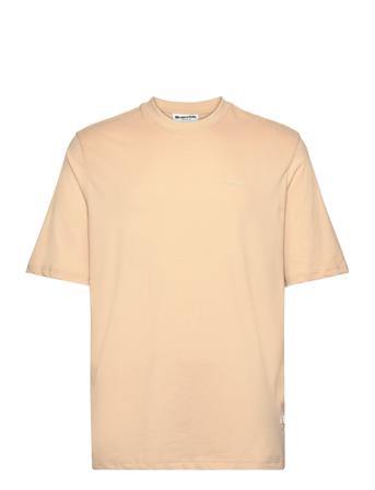 Mid Sleeve T-Shirt Gots Tops T-Kortærmet Skjorte Cream Resteröds