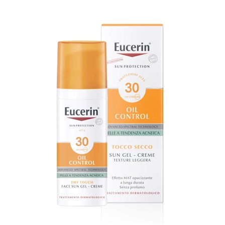 Eucerin Oil Control Sun Face Gel-Creme Dry Touch SPF30 50ml - Solare viso alta prot.
