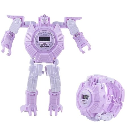 Barne Elektronisk Klokke Deformert Robotleketøy Pedagogisk Tegneserieleketøy