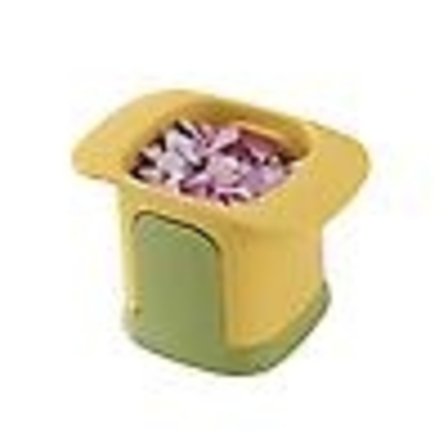 Kök Multifunktionell Handtrycksgrönsaksskärare Lök Potatis Rädis Tärning (gul)