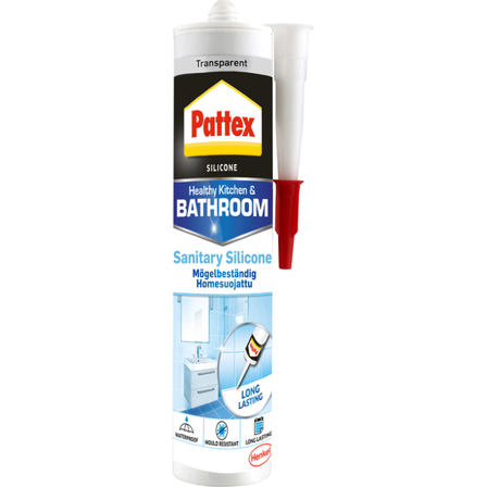 Pattex Silikon Sanitær Klar 280ml