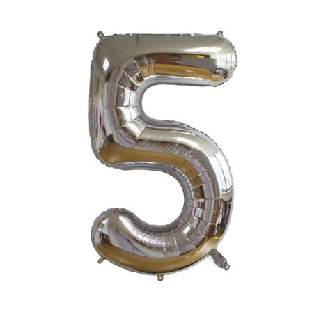Design House 95 Folieballong silver - 5 Partytillbehör Unisex 86