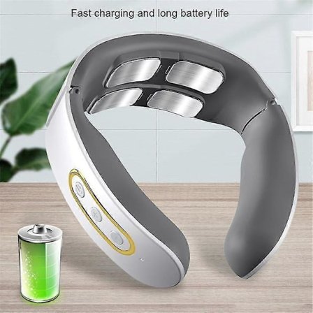 EMS Elektrisk Cervikal Ryggmassasje 6 Modeller 9 Gir Nakke Skulder Massasje Ryggvirvel Avslapning Automatisk Oppvarming Fysioterapi Smertelindring 