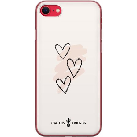 Kompatibelt Mobildeksel til Apple Apple iPhone 7 Cactus and Friends - Soft Romance Sketch