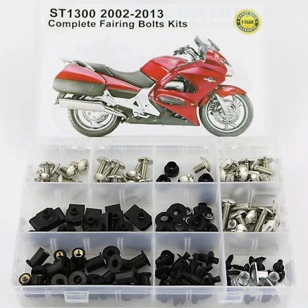 Fit Til HONDA ST1300 2002-2013 Motorcykel Komplette Cowling Fuld Fairing Bolte Sæt Dækningsskruer Møtrikker Fairing Klips