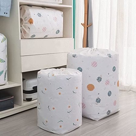 *2 st klädförvaringsväska stor kapacitet täcke väska duffel väska damm*