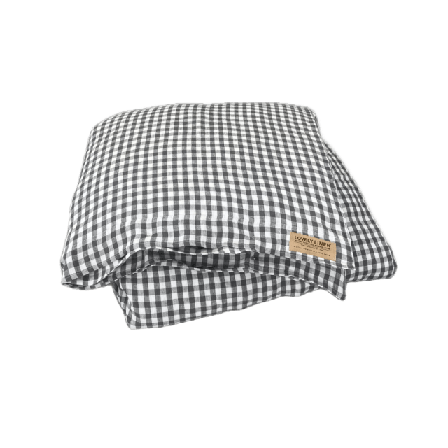 Lovely Linen Påslakan - Tvättat Lin & bäddset Unisex Grå 150x210 cm