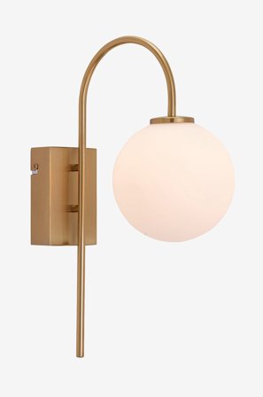 Herstal - Væglampe 1 Ballon - Messing - Væglamper - Fra Homeroom