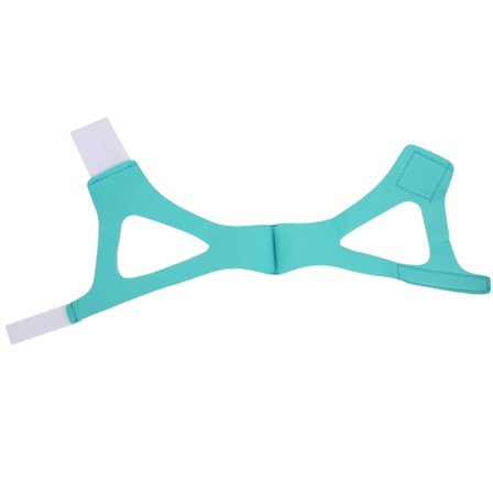 Kuorsauksenestoleukahihna, joustava, hengittävä, kuorsauksenestohihna, leukatukivyö aikuisille (sinivihreä)