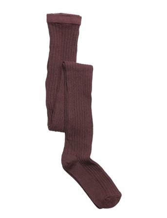 Cotton Rib Tights Socks & Tights Tights Rød Mp Denmark