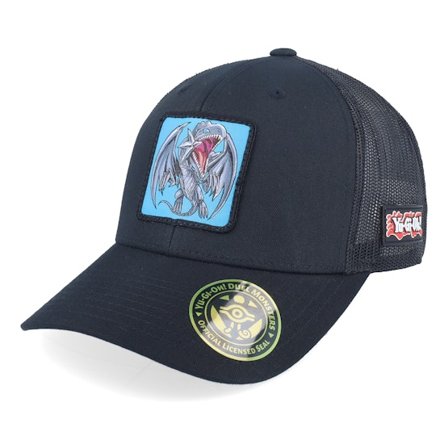 Yu-Gi-Oh! - Černá trucker Kšiltovka - Blue-eyes White Dragon Black Trucker - Yu-Gi-Oh @ Hatstore