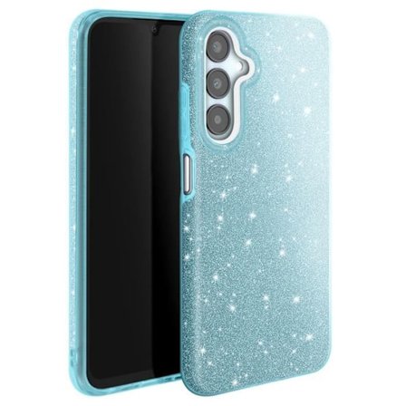Glittrig Skal - Samsung - Galaxy A25 - Stötbeständig - Glittrande - Blå