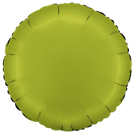 Rund Folieballong Satin Matcha Latte
