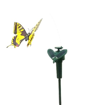 Solcelledrevet Dansende Flade Sommerfugle Flyvende Kolibri Haveplanter Blomster Stake Have Græsplæne Dekoration Mix Farve Butterfly Mix Color