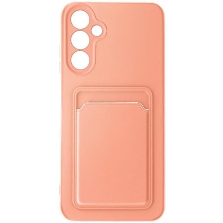 Fodral till Samsung Galaxy A15 5G - AVIZAR - Mjuk - Korthållare - Puderrosa