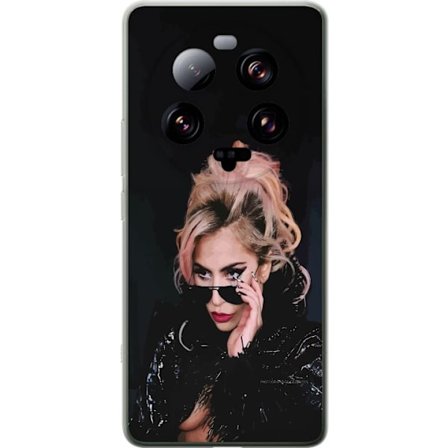 Kompatibelt Mobildeksel til Xiaomi 13 Ultra Lady Gaga portrett med solbriller og dramatisk sminke i mørk glamorøs stil