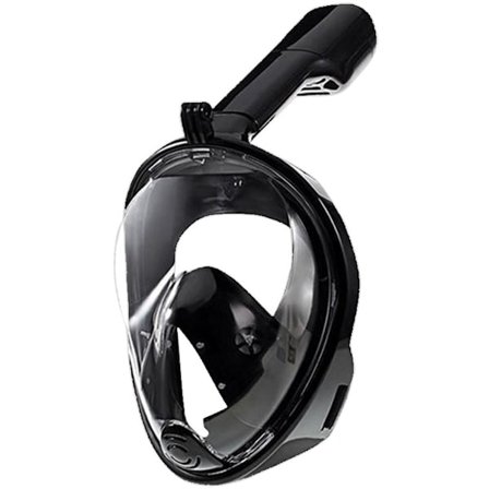 Snorkelmaske for voksne L/XL - Svart snorkelsett