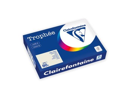Clairefontaine Trophée A4 80 g färgat papper grå 500/fp - Lyreco - Kontorspapper - Specialpapper - Färgat - A4