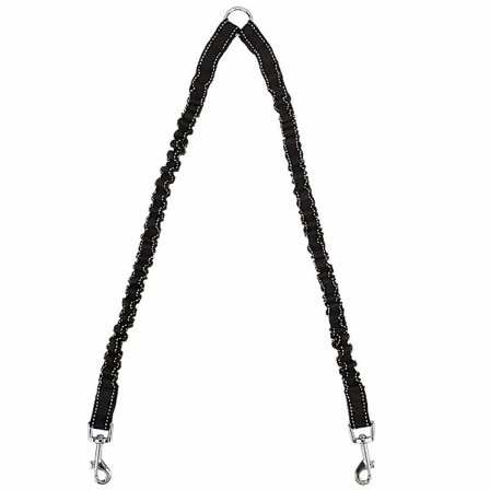 Reflekterande hundkoppel som inte trasslar, dubbelt justerbart hundkoppel för promenader, träning av hundar i små och medelstora storlekar