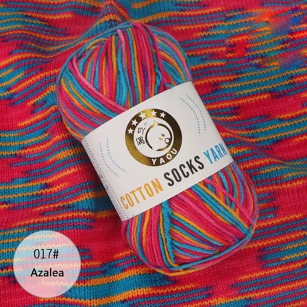 2 stk regnbuegarn bomullsgarn 05 05