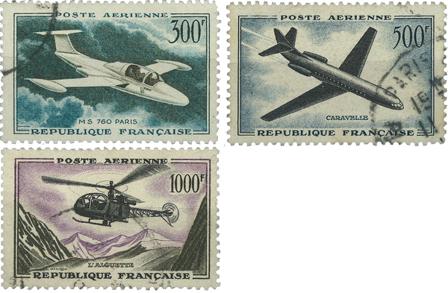 Frankrig 1957 - YT PA35-37 - Stemplet