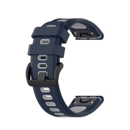 För Garmin Fenix ​​7X 26mm Tvåfärgs Silikon Jack Watch Band
